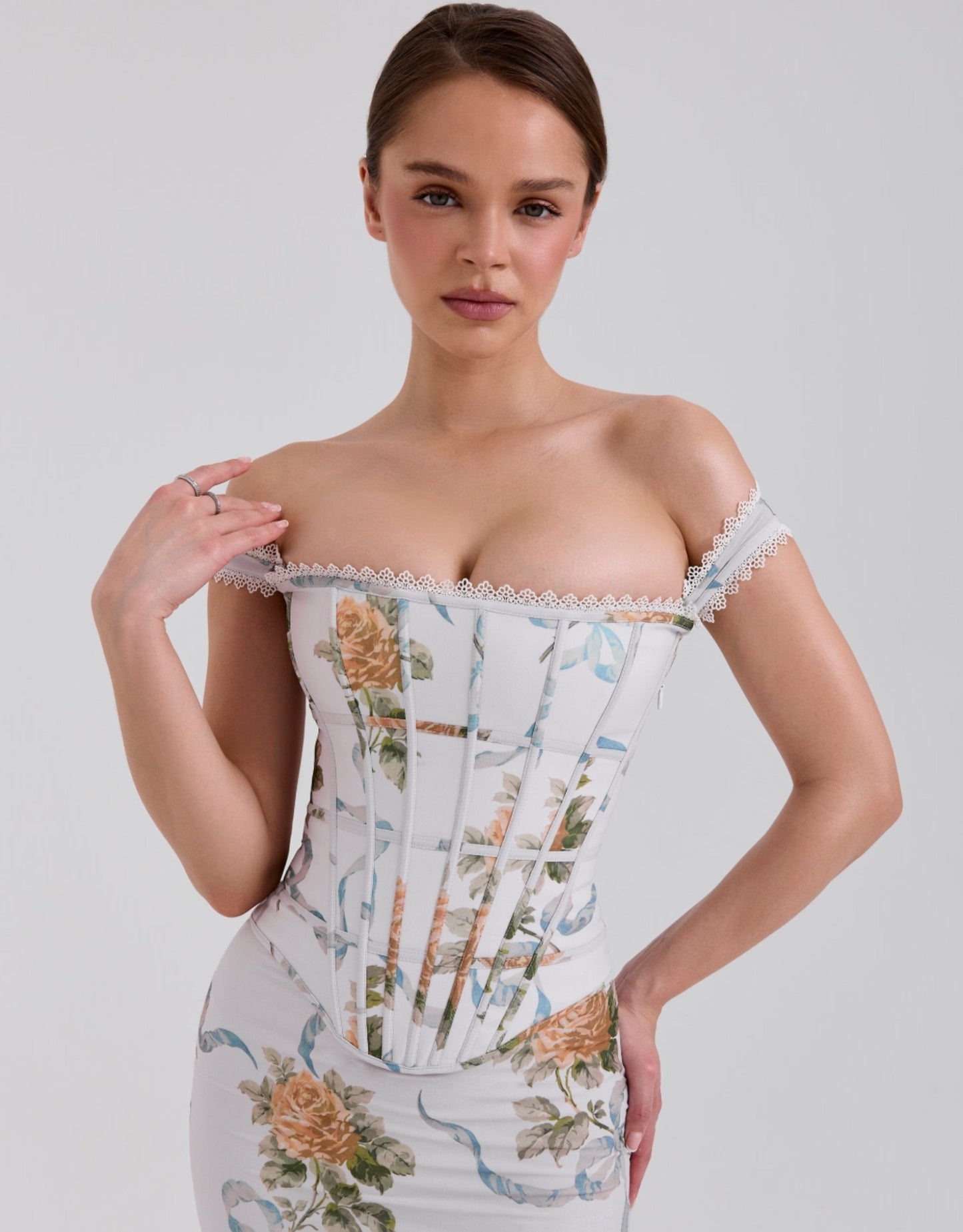 Floriane | Vestito lungo con Corsetto