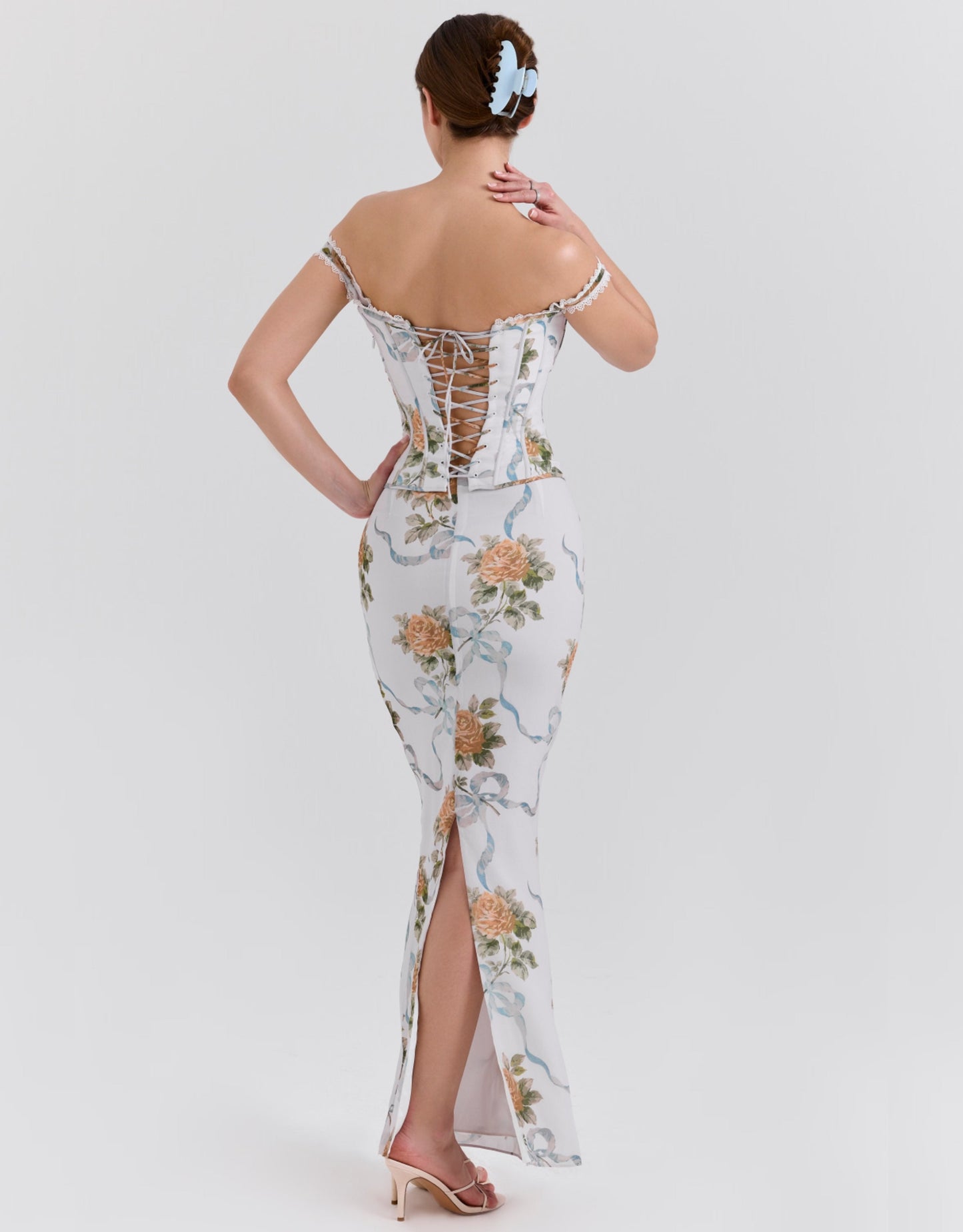 Floriane | Vestito lungo con Corsetto