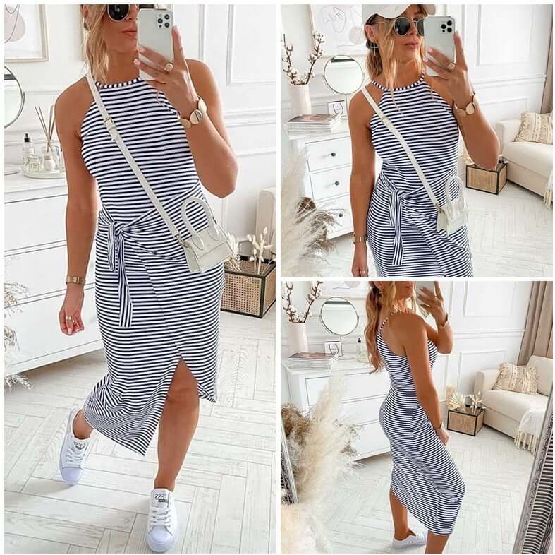 Bettina | Vestito Midi a Righe