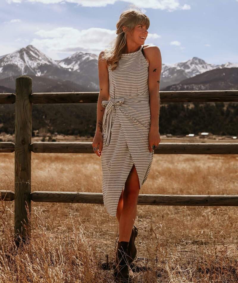 Bettina | Vestito Midi a Righe
