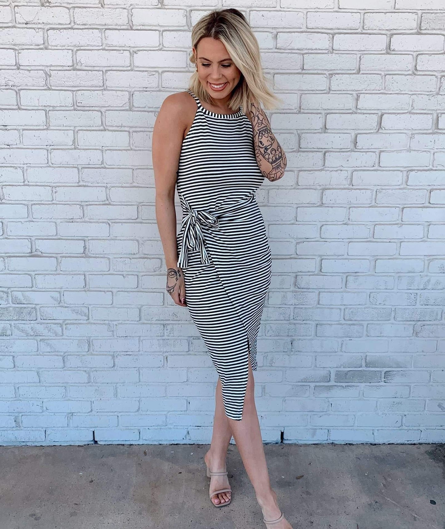 Bettina | Vestito Midi a Righe