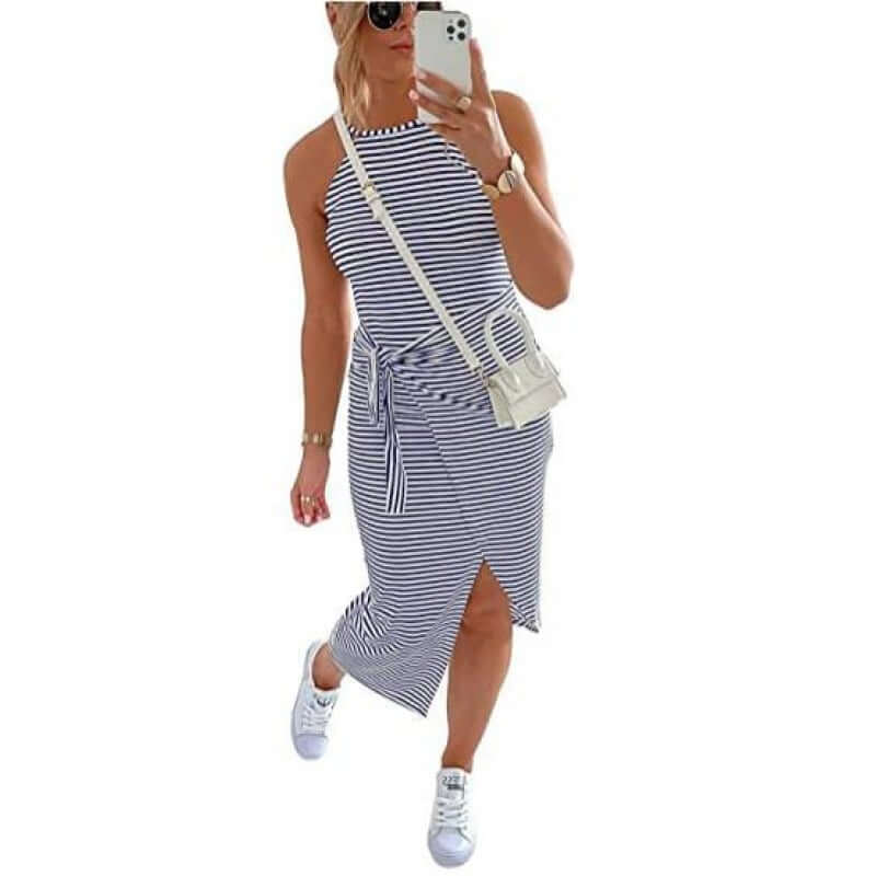 Bettina | Vestito Midi a Righe
