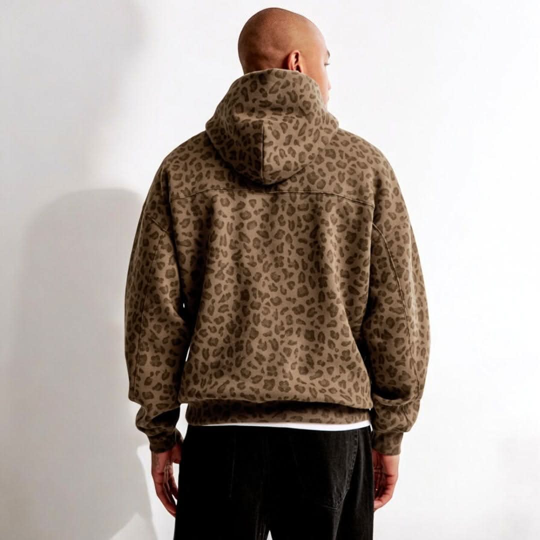 Zoe | Felpa Unisex con Leopardo