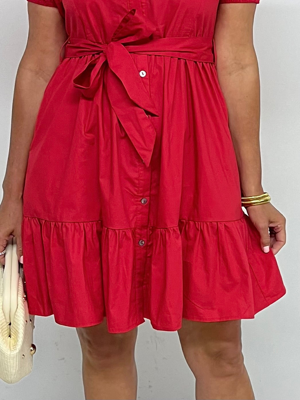 Ryan | Vestito Camicia Rosso
