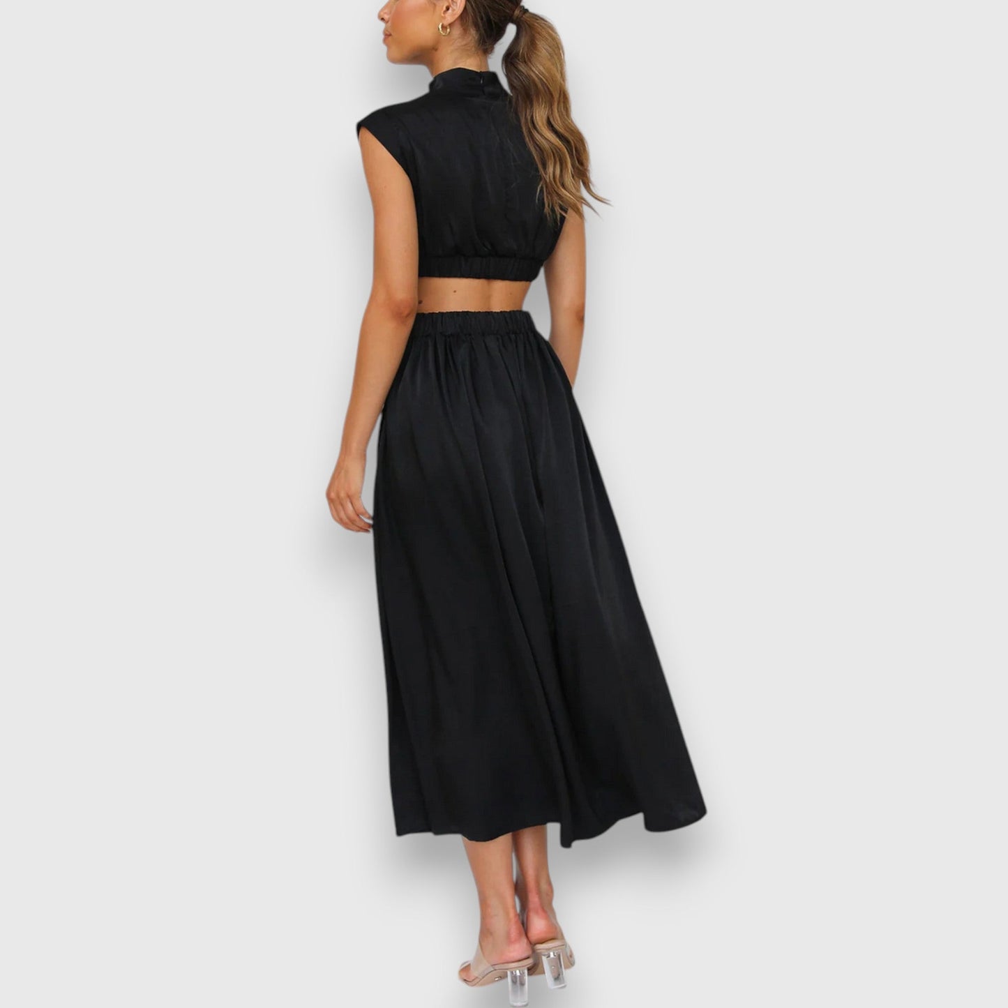 Liyi | Vestito lungo con collo alto