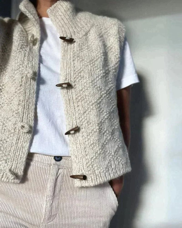 Eliane | Elegante Cardigan Senza Maniche
