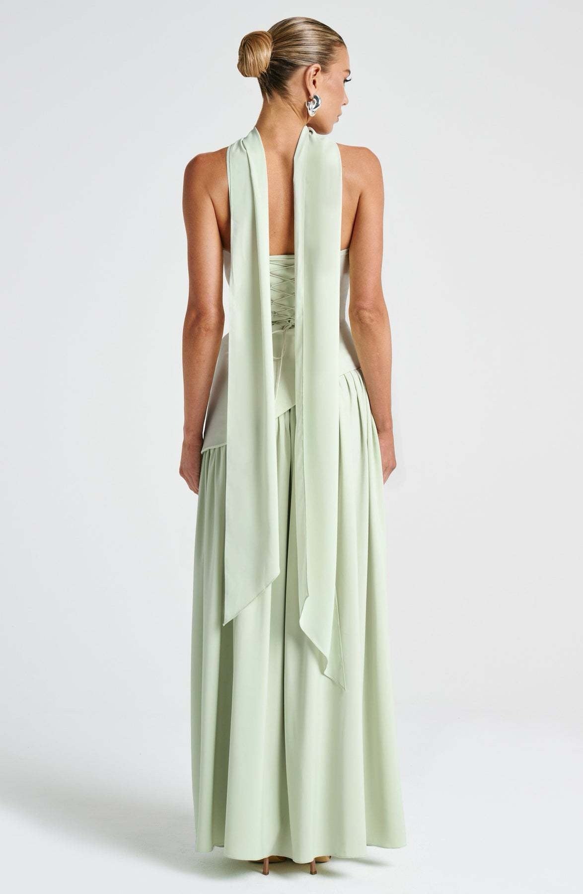 Maliya | Vestito Maxi con Sciarpa