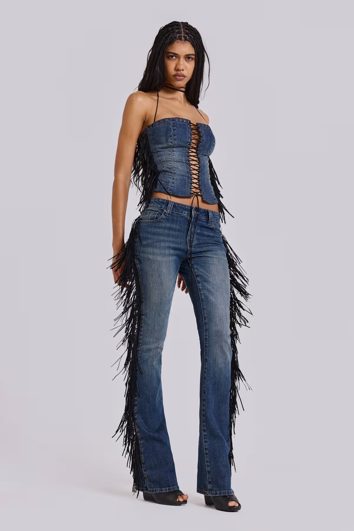 Oslo | Jeans con frange stile vintage