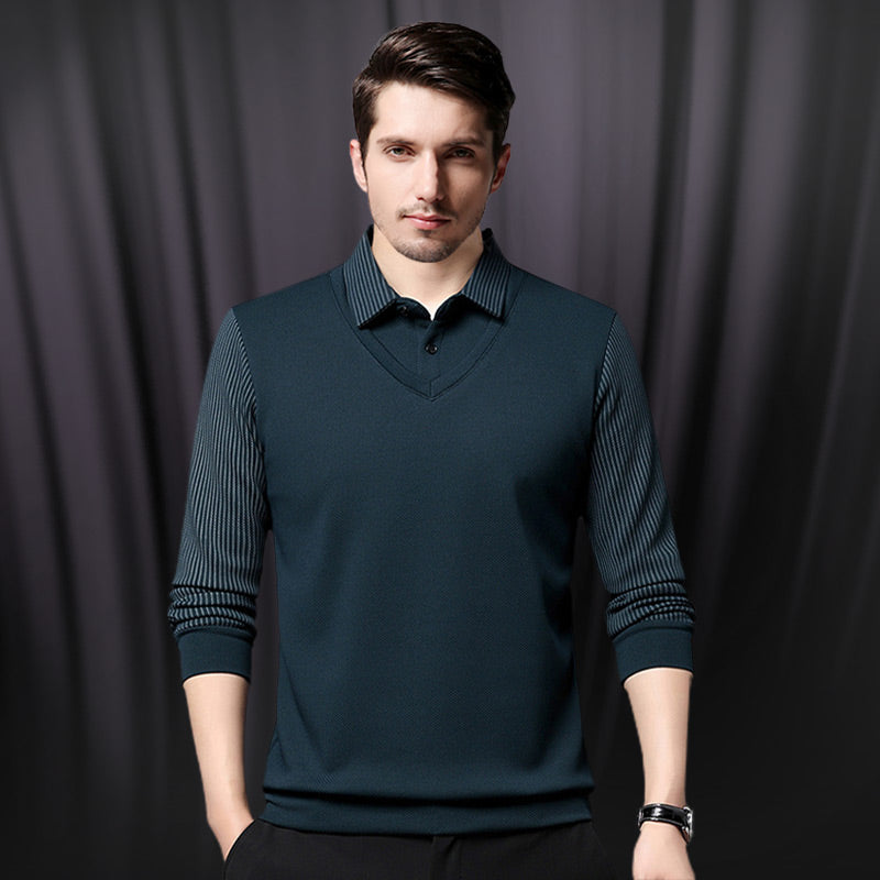 Charlie | Maglia polo a maniche lunghe da uomo