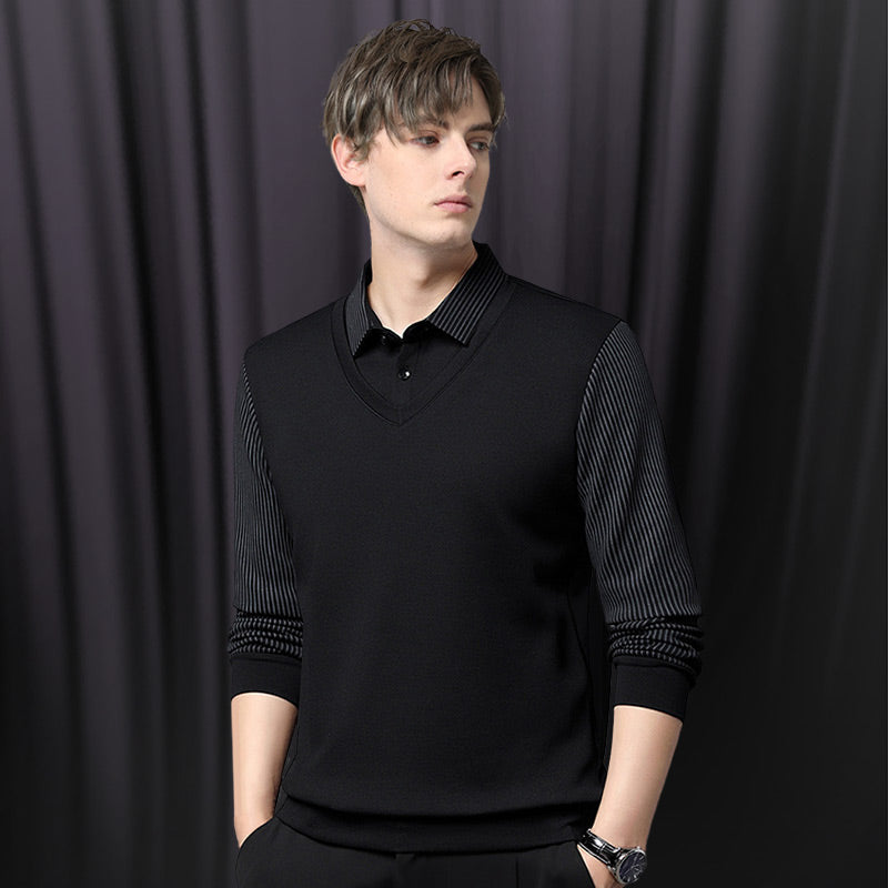 Charlie | Maglia polo a maniche lunghe da uomo