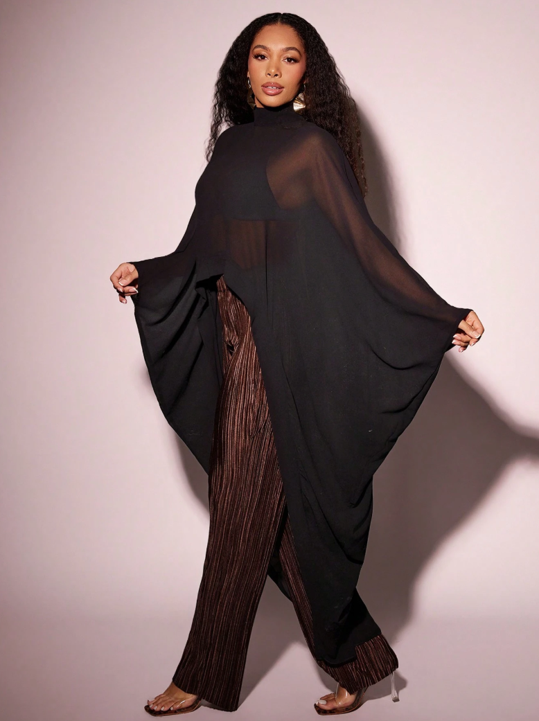 Desiree | Blusa Drappeggiata in Chiffon