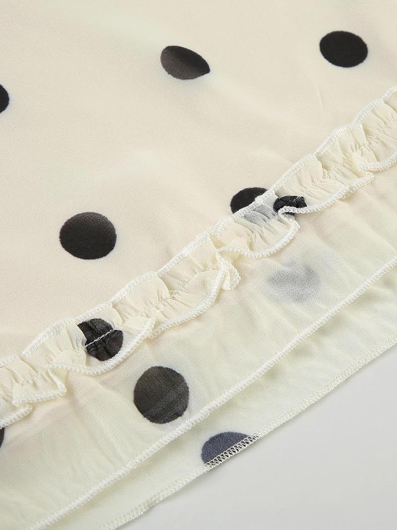 Kyomi | Gonna Midi con Stampa a Pois