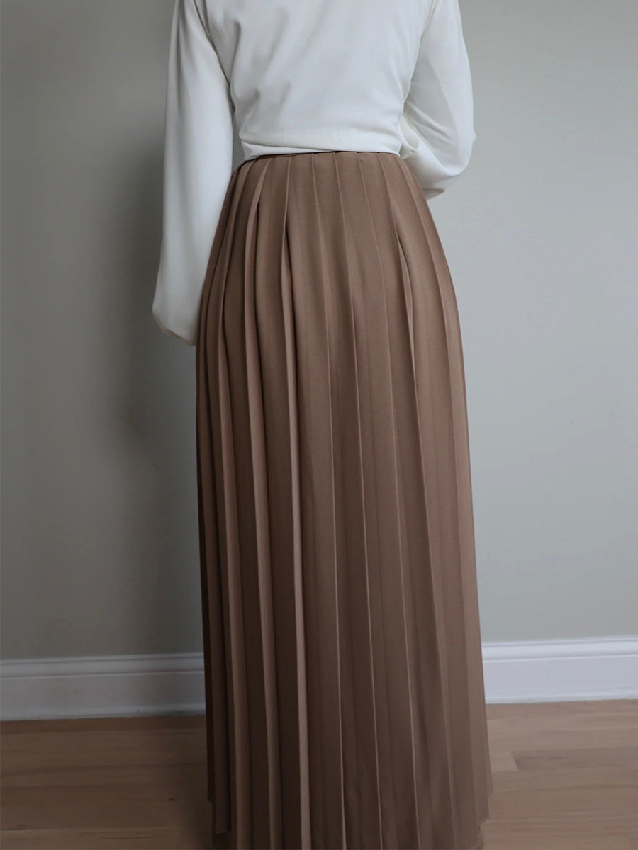 Timi | Pantaloni con sobrefalda plisata