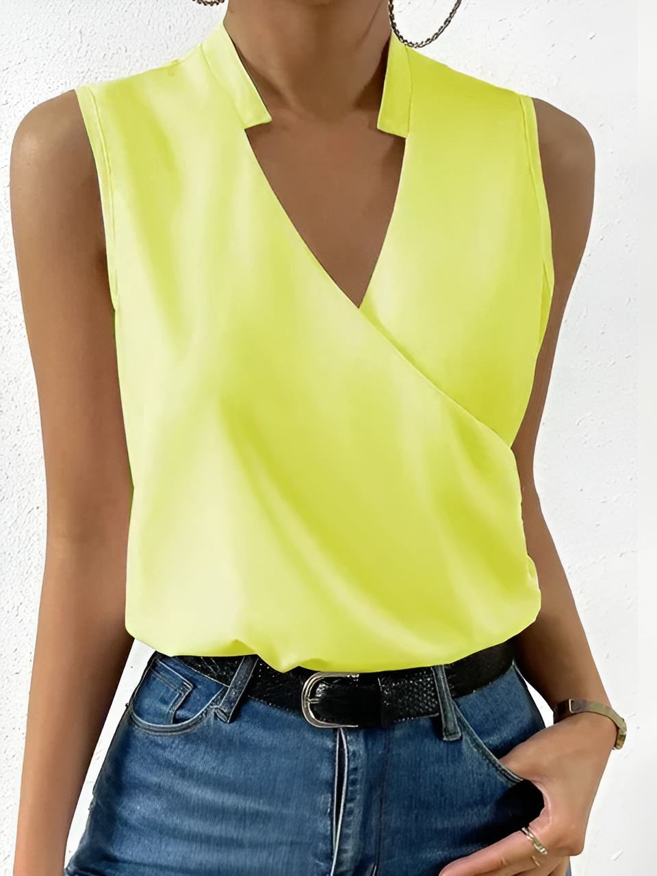 Beth | Elegante Blusa con Collo Incrociato