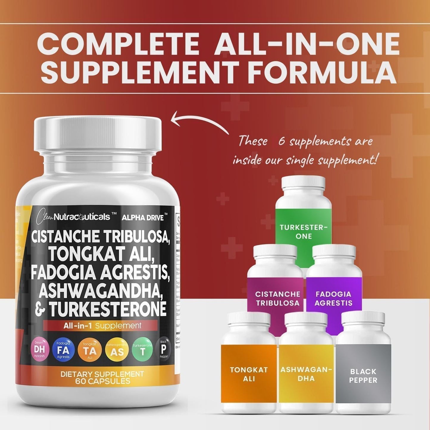 AlphaMen | Supporto Erboristico per Testosterone, Forza e Vitalità