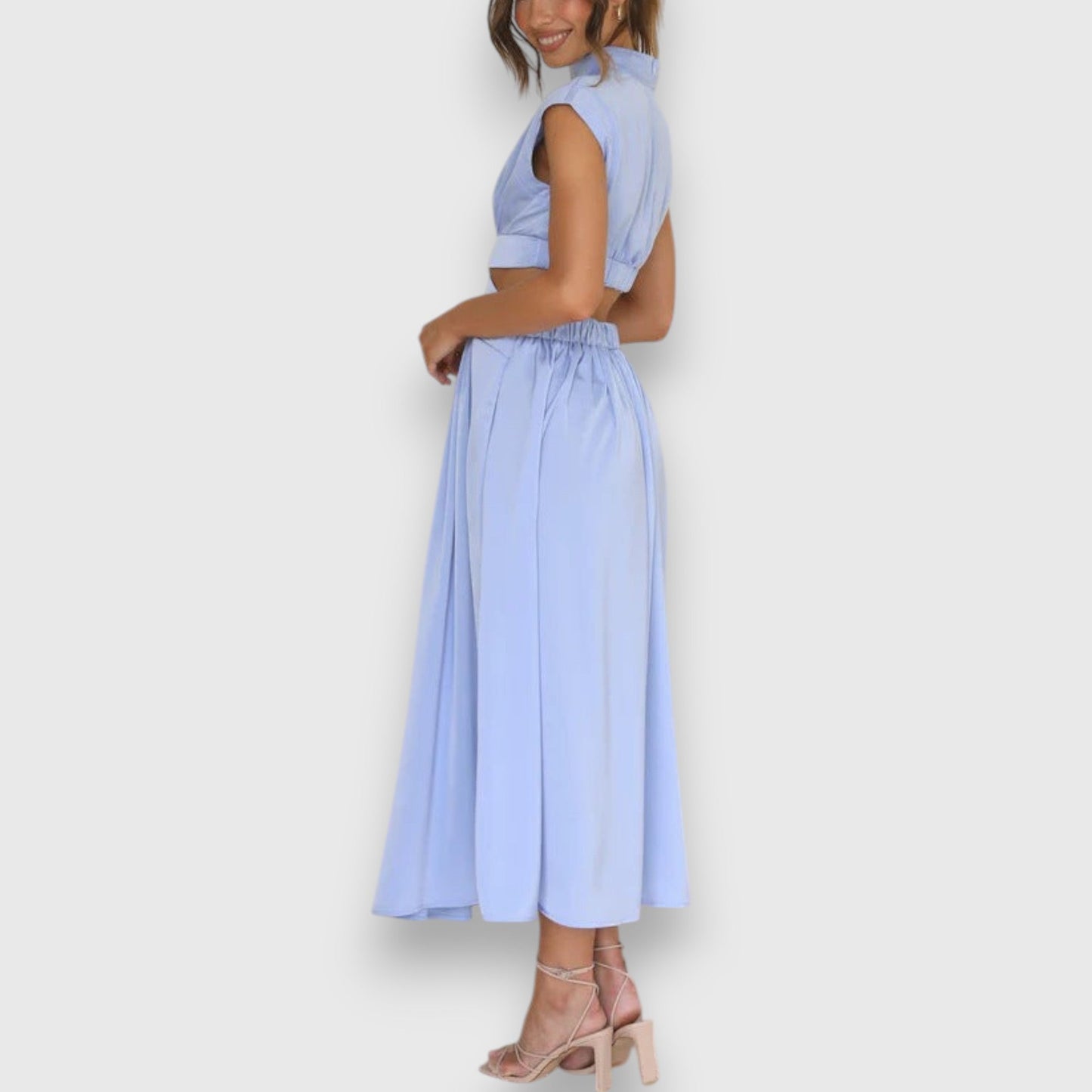 Liyi | Vestito lungo con collo alto