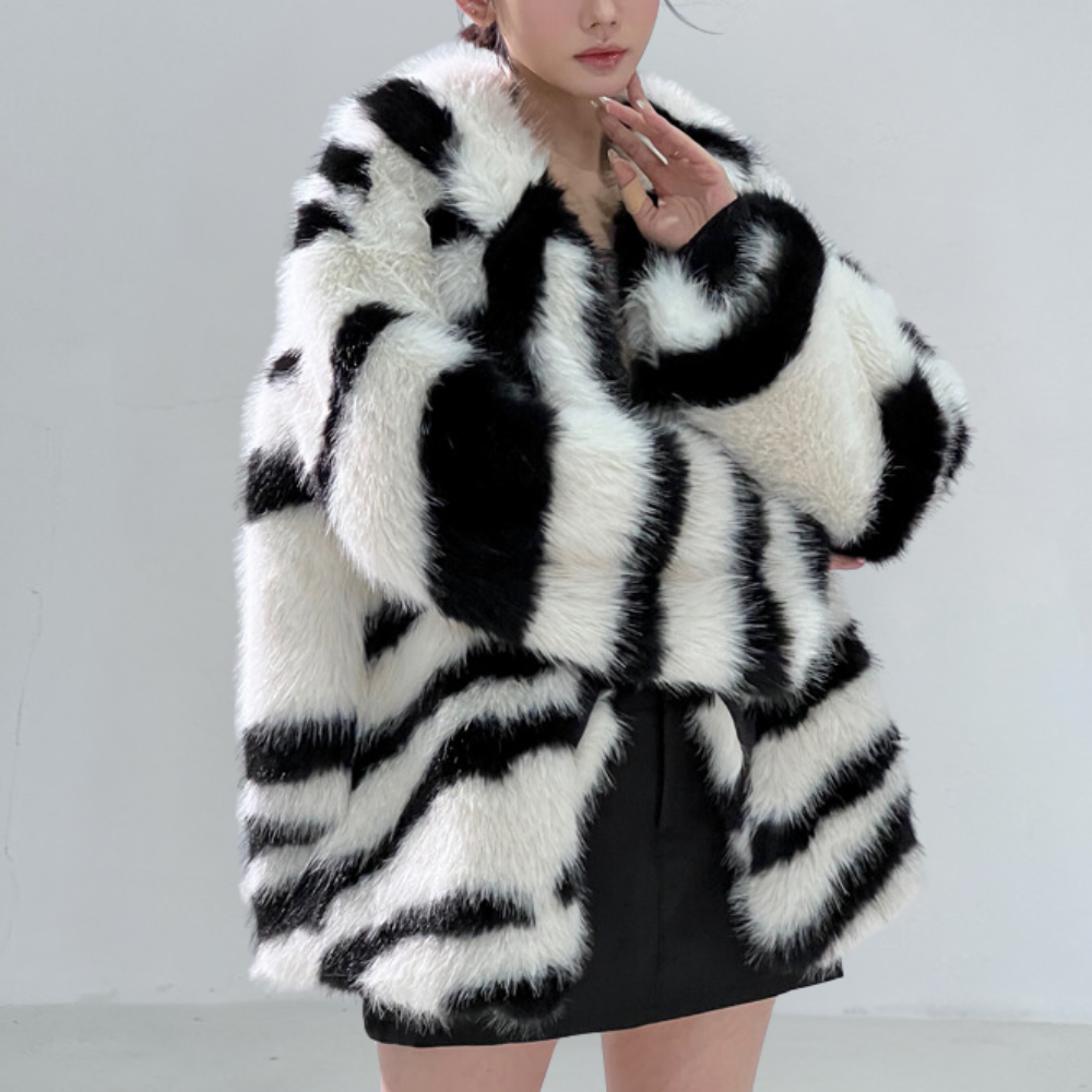 Alina™ | Cappotto in Pelliccia Sintetica Lussuoso ed Elegante