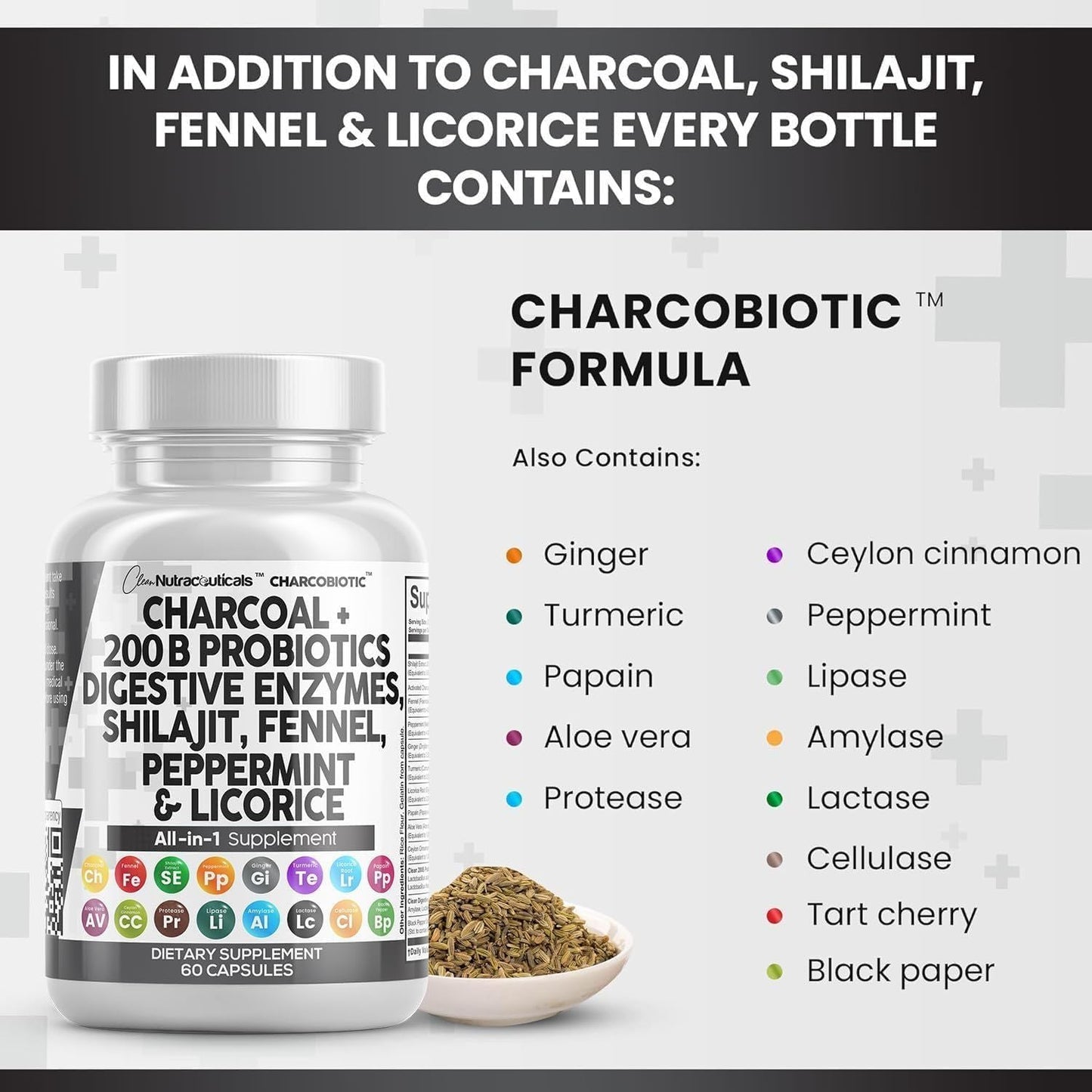 CharcoBiotic | Capsule per l'Equilibrio Digestivo e il Benessere