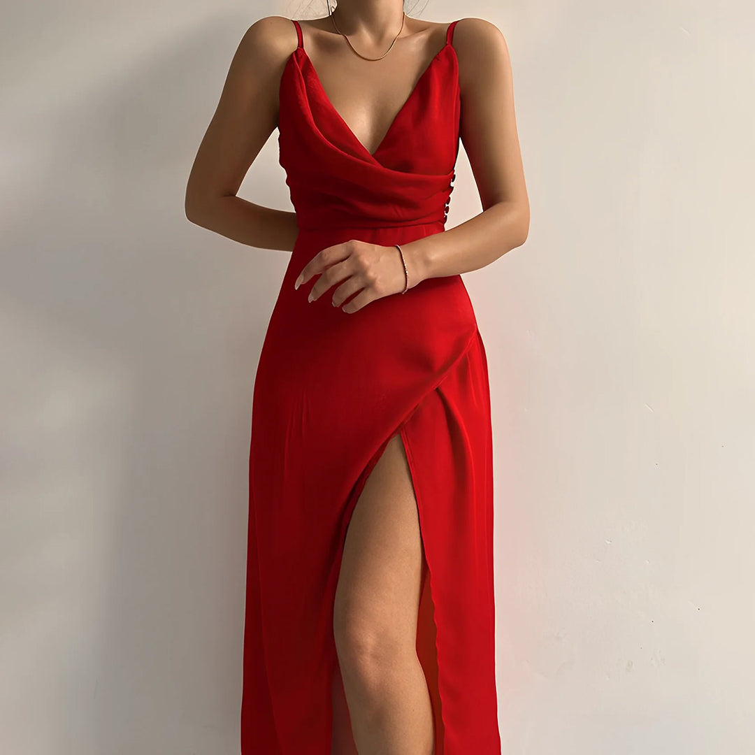 Adelajda | Elegante Vestito con questo in v