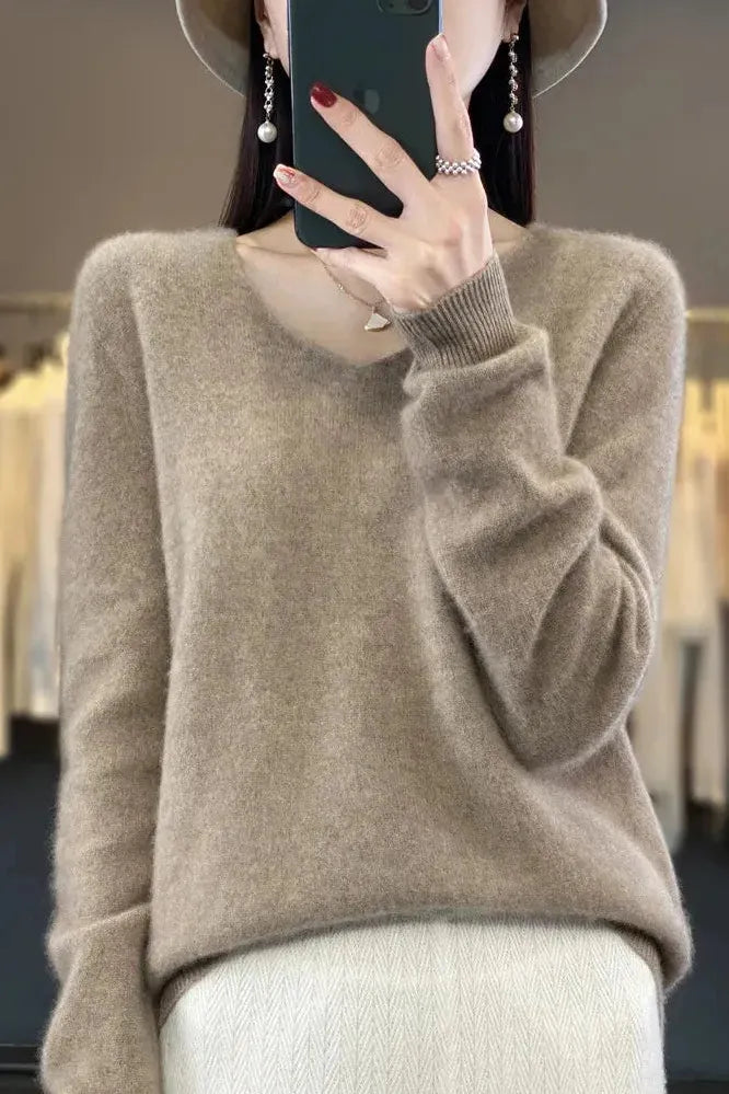 Milano | Pullover con scollo a V stile cashmere