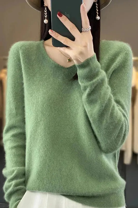 Milano | Pullover con scollo a V stile cashmere
