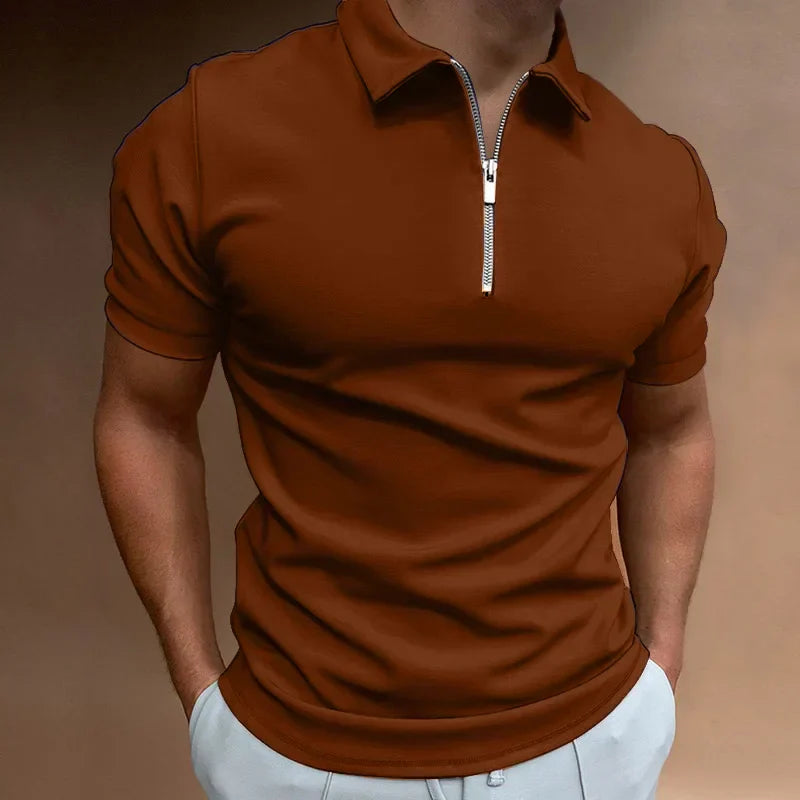 Kyle | Polo con zip classica