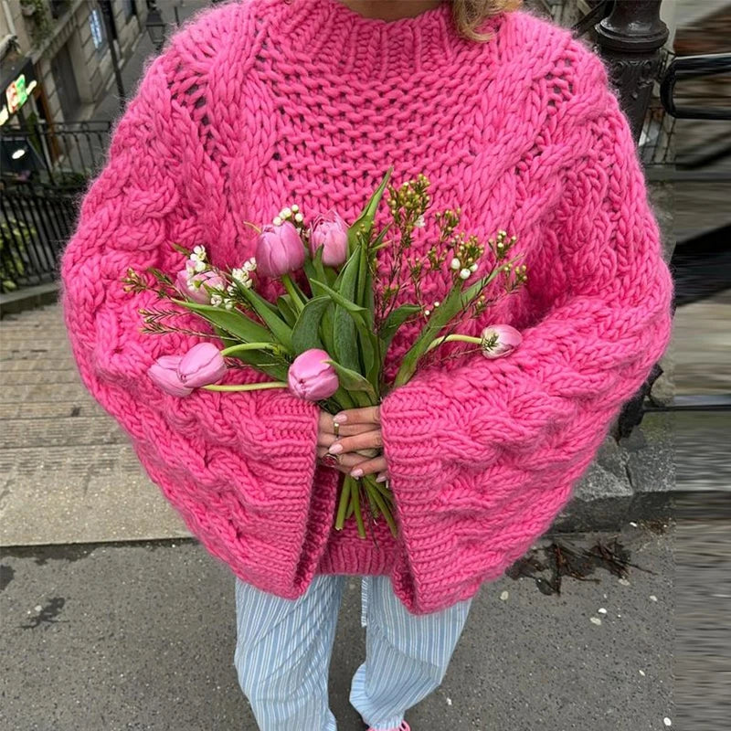 Monika™ | Maglione Lavorato a Maglia Oversize