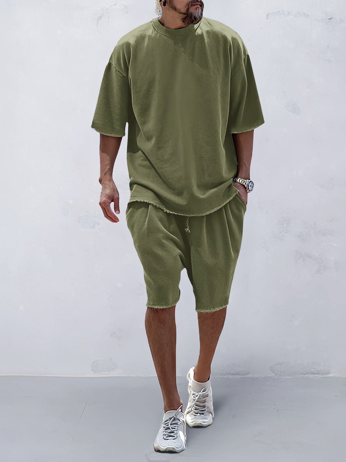 Geordi | Completo Casual di Maglietta e Pantaloni Corti