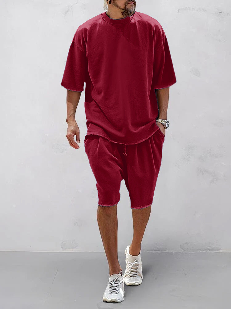 Geordi | Completo Casual di Maglietta e Pantaloni Corti