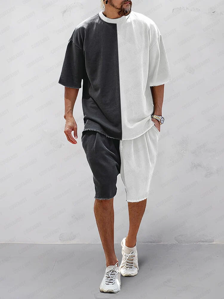 Geordi | Completo Casual di Maglietta e Pantaloni Corti