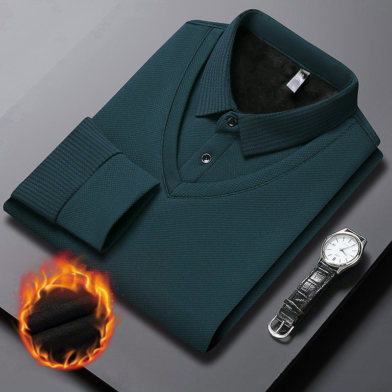 Charlie | Maglia polo a maniche lunghe da uomo