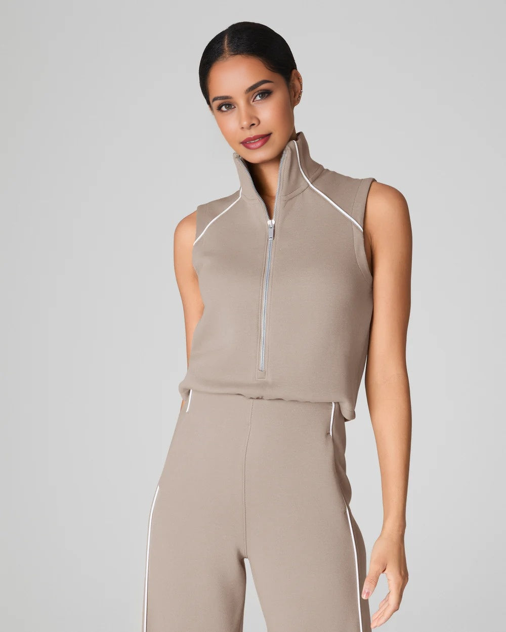 Margaret | Comodo Jumpsuit con collo alto e cerniera