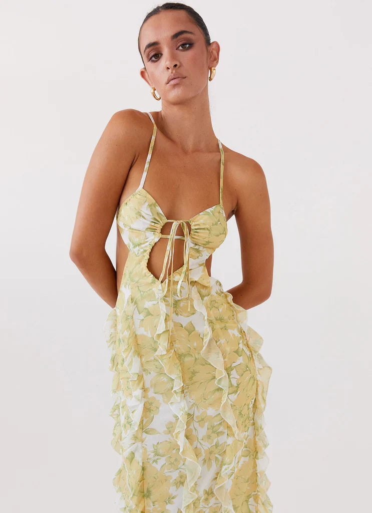Lucile | Vestito Lungo con Volant per l'estate