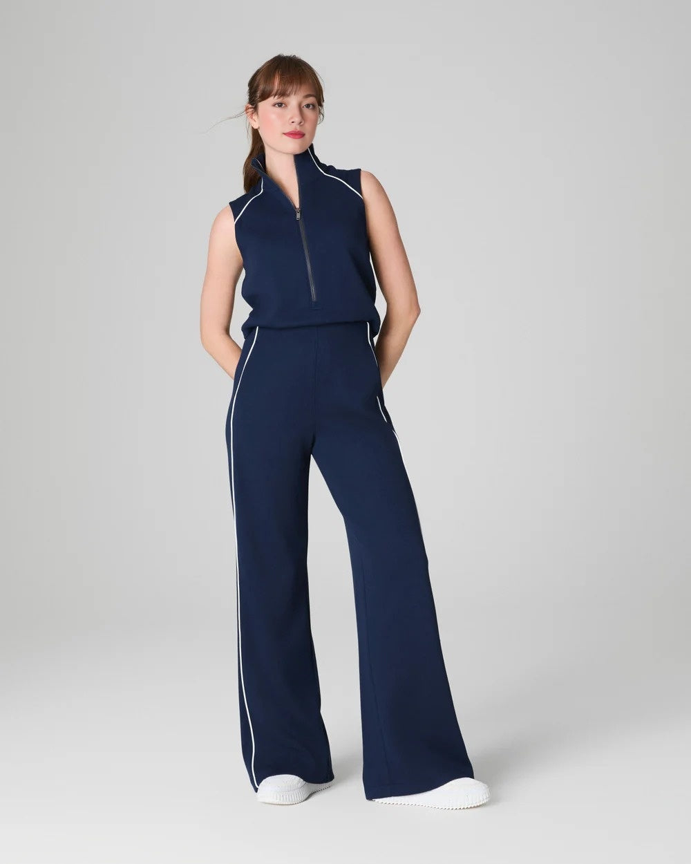 Margaret | Comodo Jumpsuit con collo alto e cerniera