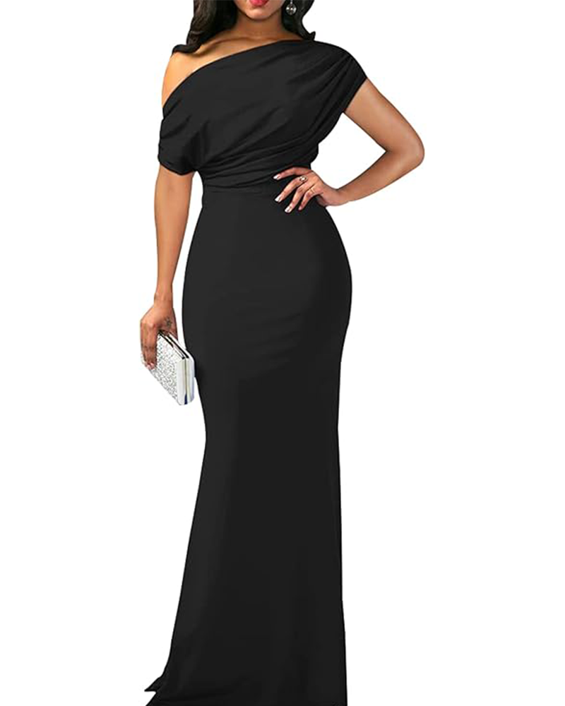 Luar | Elegante Abito Maxi Off-Shoulder