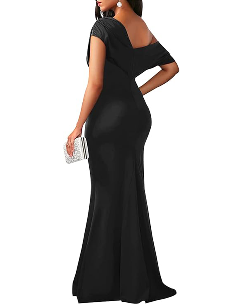 Luar | Elegante Abito Maxi Off-Shoulder