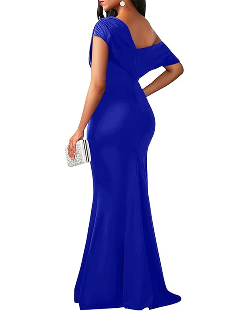 Luar | Elegante Abito Maxi Off-Shoulder