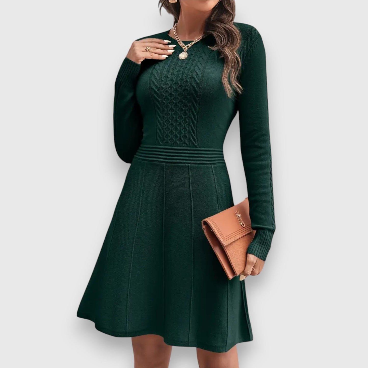 Dulia | Vestito Corto a Maniche Lunghe