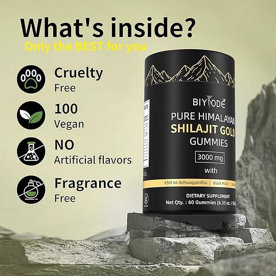 Shilajit Gummies | Gummy di Shilajit Puro Himalayano