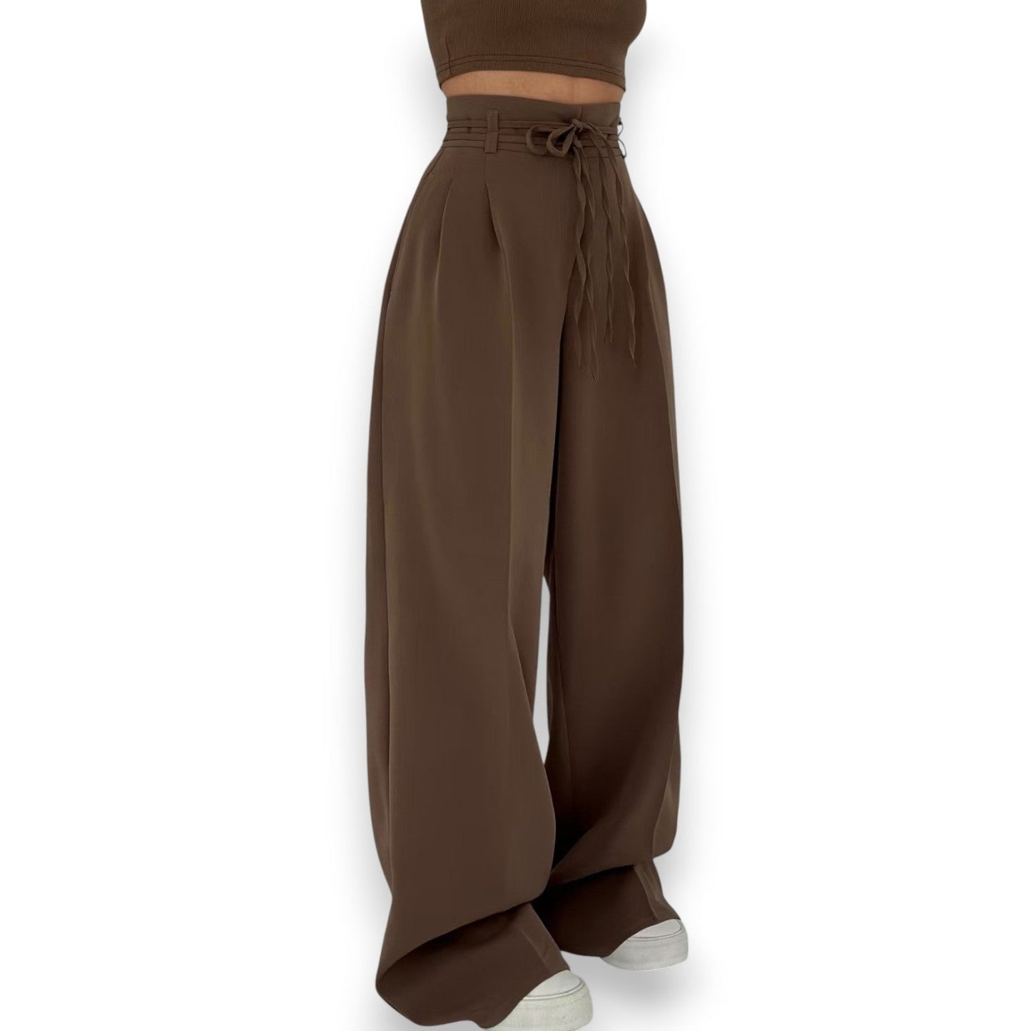 Eugenie | Pantaloni a Vita Alta con Laccio