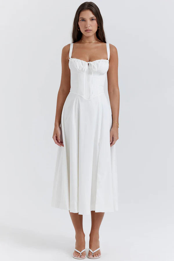 Riviera | Abito Midi Elegante da Festa con Spalline