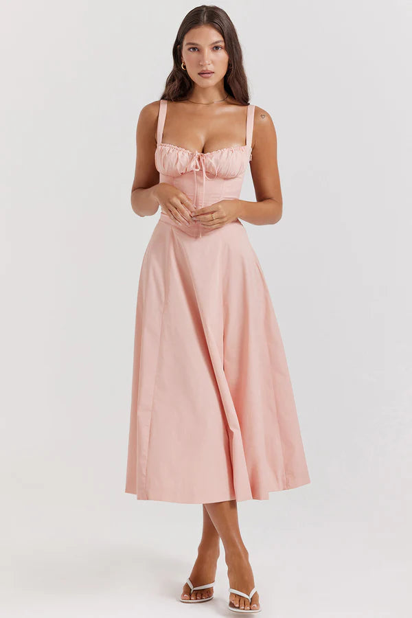 Riviera | Abito Midi Elegante da Festa con Spalline