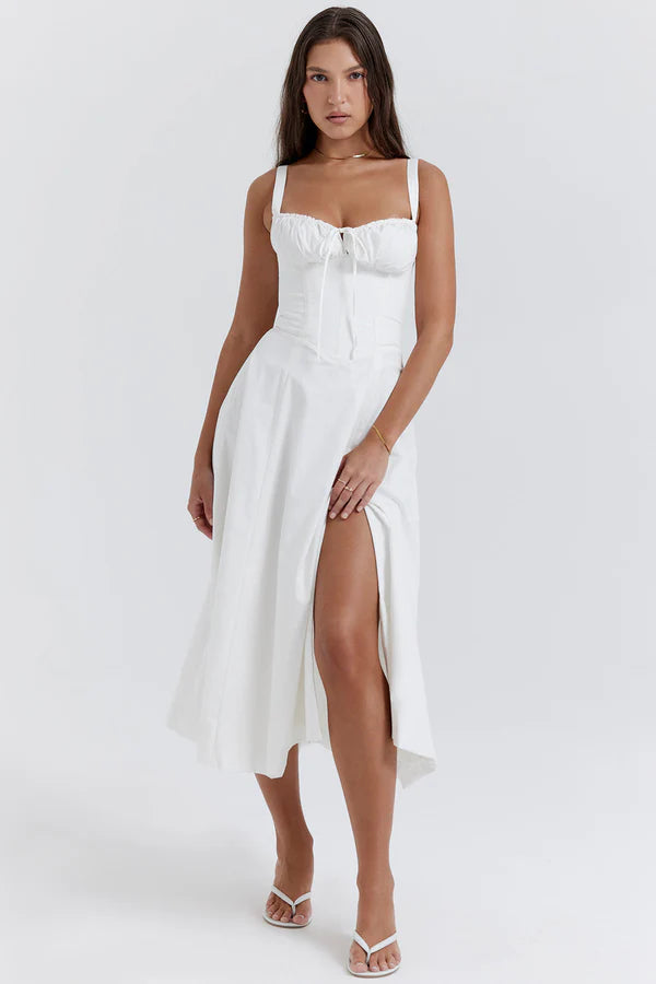 Riviera | Abito Midi Elegante da Festa con Spalline