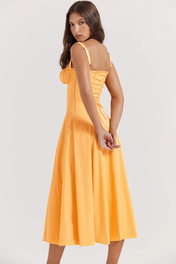 Riviera | Abito Midi Elegante da Festa con Spalline