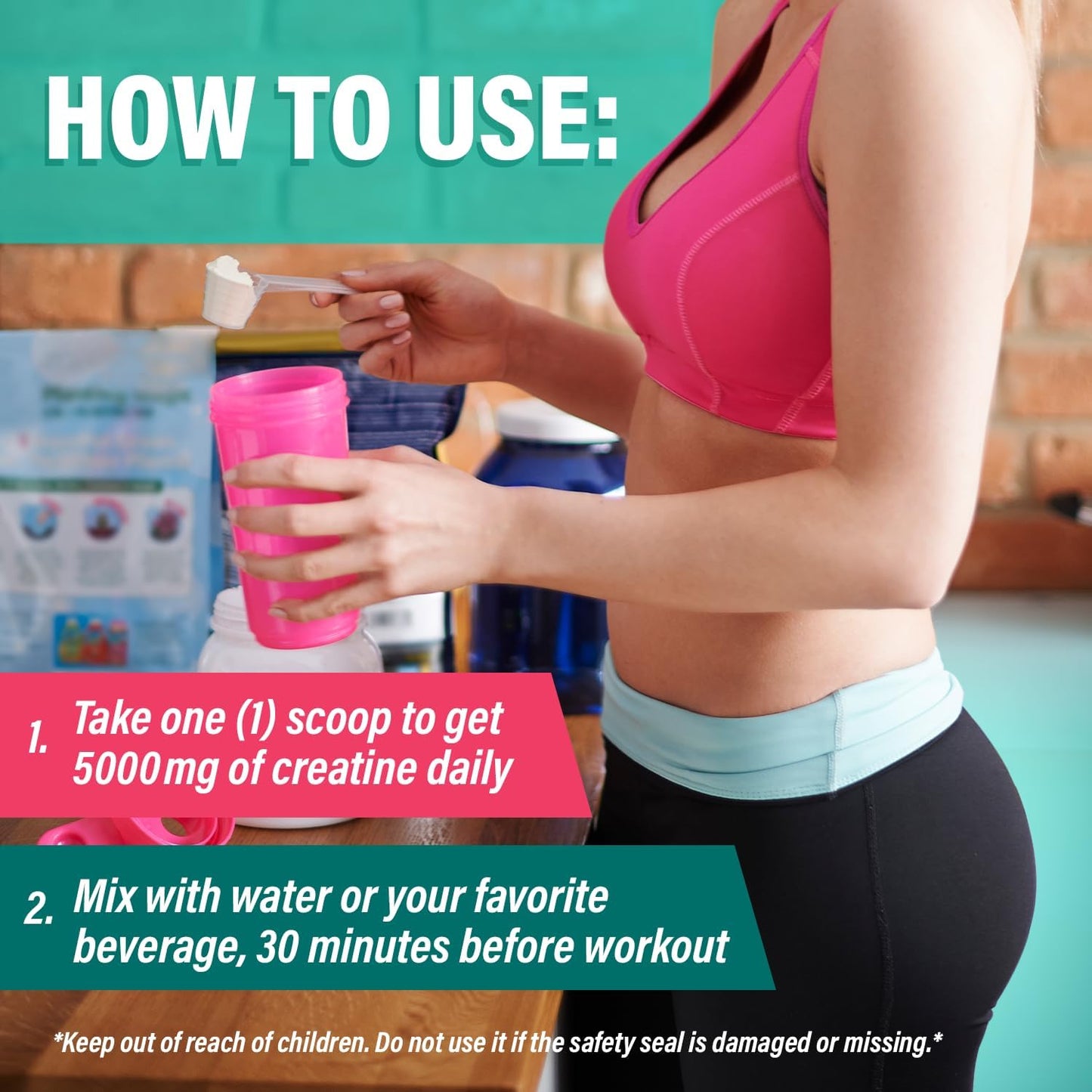 CreaWomen | Creatina Monoidrato in Polvere + Collagene + BCAA