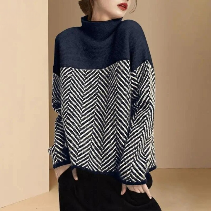 Alicia™ | Maglione in cotone con collo alto