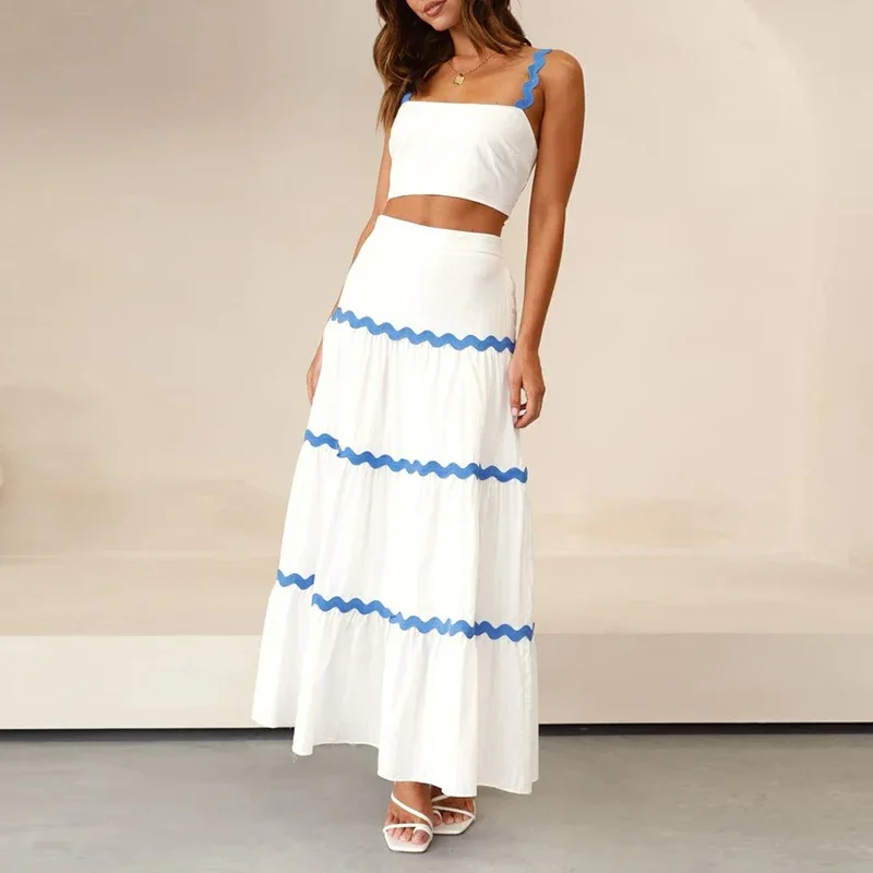 Hazel™ | Set di gonna lunga e top