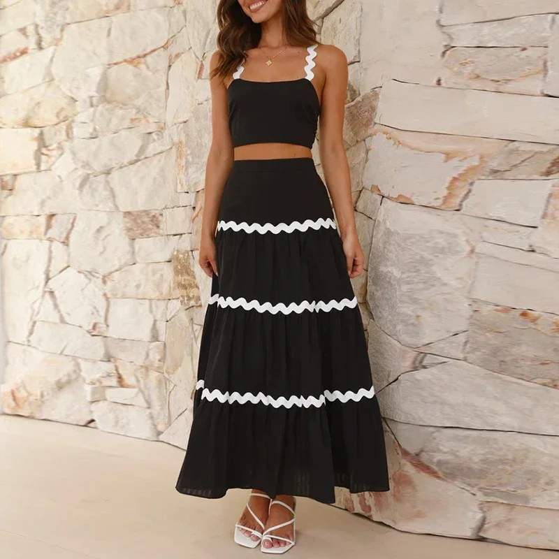Hazel™ | Set di gonna lunga e top