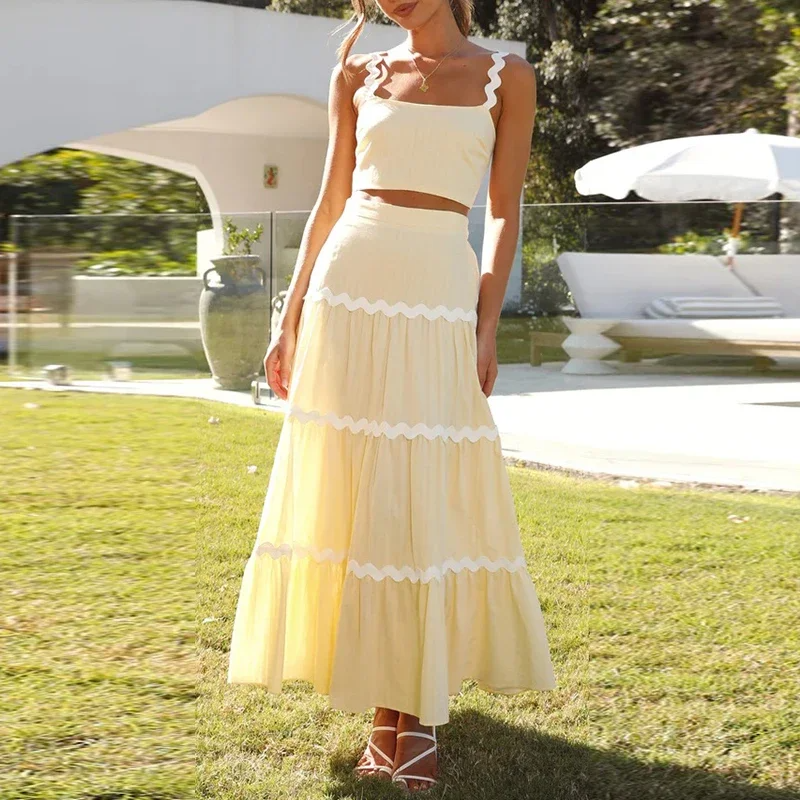 Hazel™ | Set di gonna lunga e top
