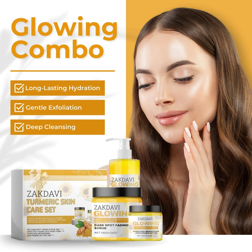 Glowing | Kit per la Cura del Viso alla Curcuma